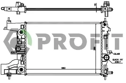 PR 5056A2 PROFIT Радиатор, охлаждение двигателя PR 5056A2 PROFIT Радиатор, охлаждение двигателя